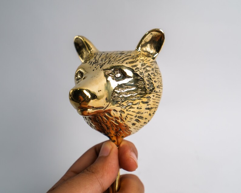 Bear Hook 5 Inch / 12 Cm Bear Brass Bear Decoration Bear Etsy