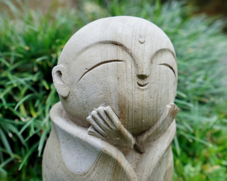 Jizo Statue 8 Inch High / 20 Cm Jizo Figurine Japanese Etsy