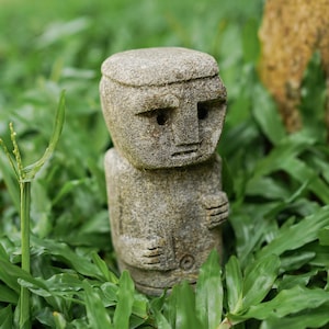 Primitive Stone Sculpture 4 Inch / 10 cm, Totem Stone, Handmade. Room Decor, Home Decor, Living Room, Holiday Decor, Birthday Gift
