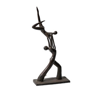 Home Decor Gift for Wife Handmade Birthday Gift Modern Abstract Sculpture Couple Abstract Bronze Figurine Aniversary Gift 8.5 Statue