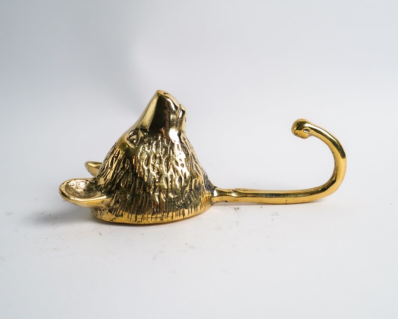 Bear Hook 5 Inch / 12 Cm Bear Brass Bear Decoration Bear Etsy