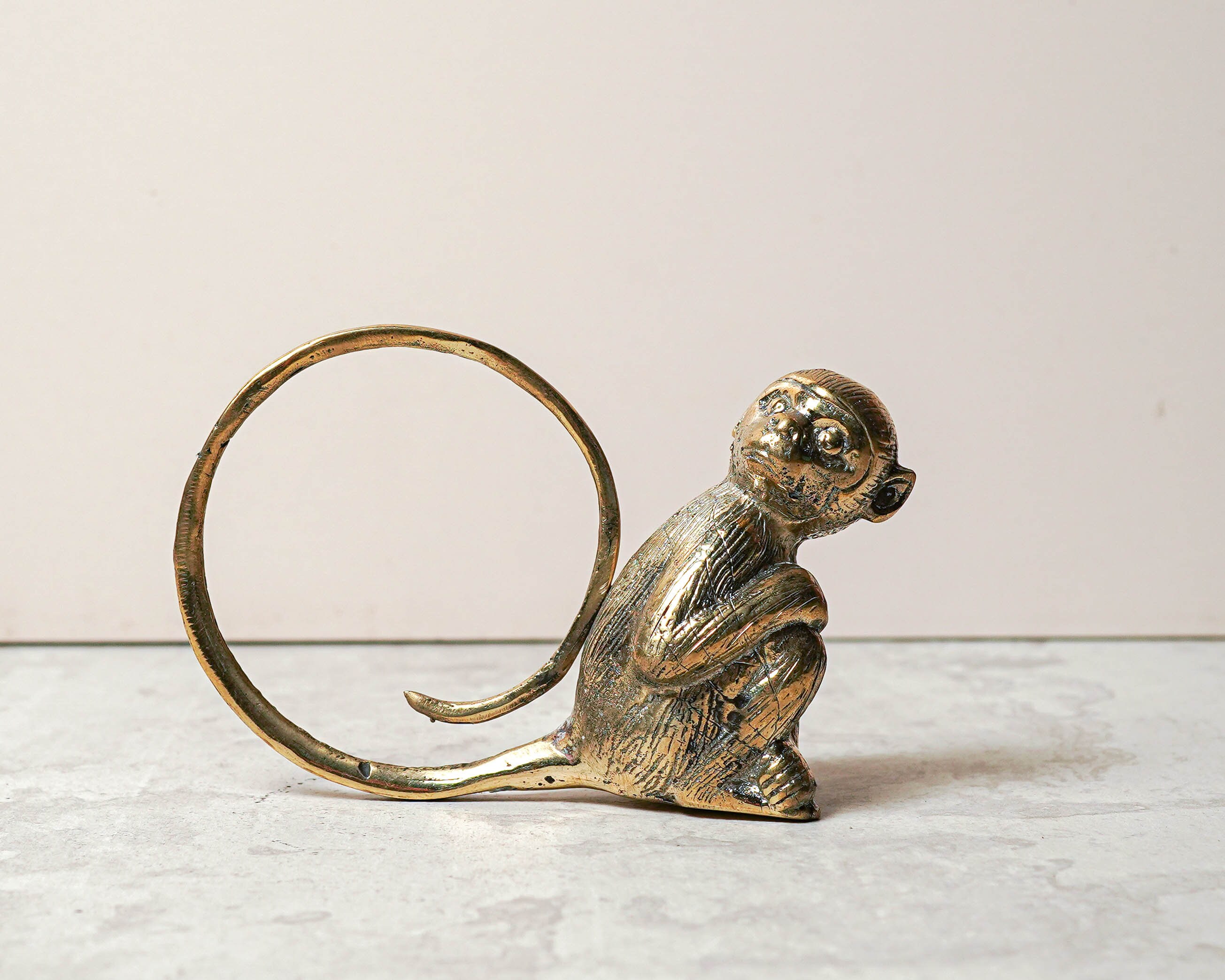 Solid Brass Monkey Statues - Set of 3