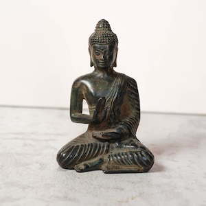 Buddha Bronze 4 Inch / 10 cm, Buddha Statue, Buddha Figurine, Room Decor, House Decor, Birthday Gift, Gift for Her, Housewarming