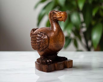 ドードー鳥 6.5インチ / 16 cm、木製像、木彫り、置物、室内装飾、装飾 ドードー鳥 6.5インチ / 16 cm、木製像、木彫り、置物、室内装飾、装飾