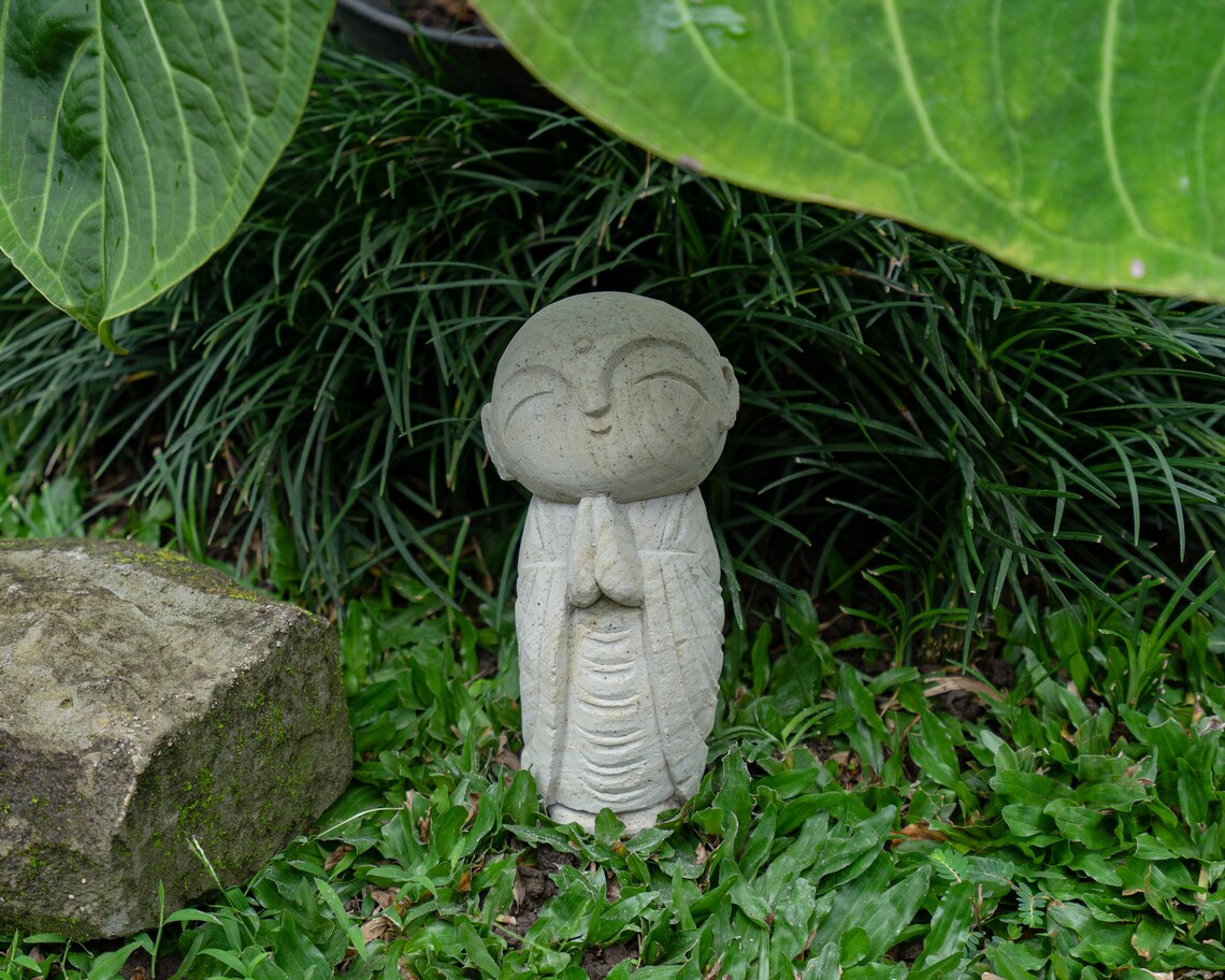 Jizo Statue 7 Inch / 17 Cm Jizo Figurine Japanese Buddha Etsy