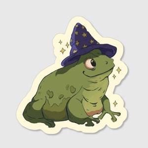 Stickers - Grenouille sorcière / CottageCore, Witch core, Witch Aesthetic, Sorciere