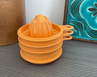 Orange Emsa Citrus Press; Vintage Retro Kitchen Decor