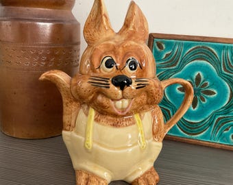 Super Cute Price and Kensington Novelty Rabbit Teapot, Full Size Collectable Tea Pot, Hand Painted