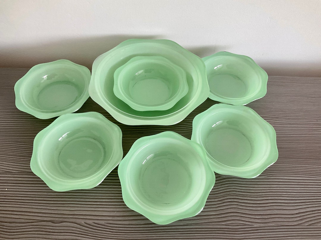 Rare Vintage 7 Piece Pyrex Set Serving Bowl 6 Dishes Mint - Etsy