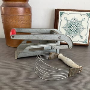 Retro Kitchen Gadgets, French Fry/Chip Cutter, Nutbrown Pastry Blender,