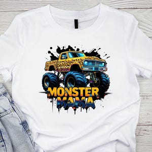 Big Truck Mama Png, Racing Truck Mom T-shirt Design, Funny Momster Truck Png, Funny MAMA, Moederdag digitale download