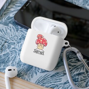 custom mushroom AirPods and AirPods Pro case