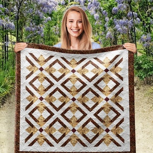 Ribbon Laces Wall Quilt PDF Pattern With Video Tutorial || 40x40 Inches