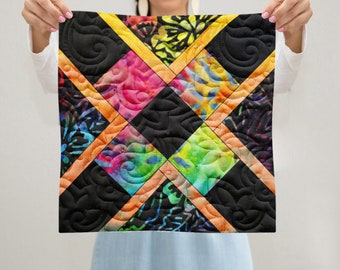 Linking Squares Quilt Block PDF Pattern With Video Tutorial || 6, 8, 10, 12, and 14 Inch Size Versions Included