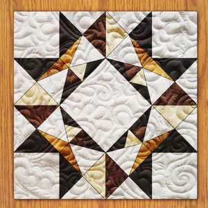 Exploding Star Quilt Block PDF Pattern With Video Tutorial || 16, 18 ...