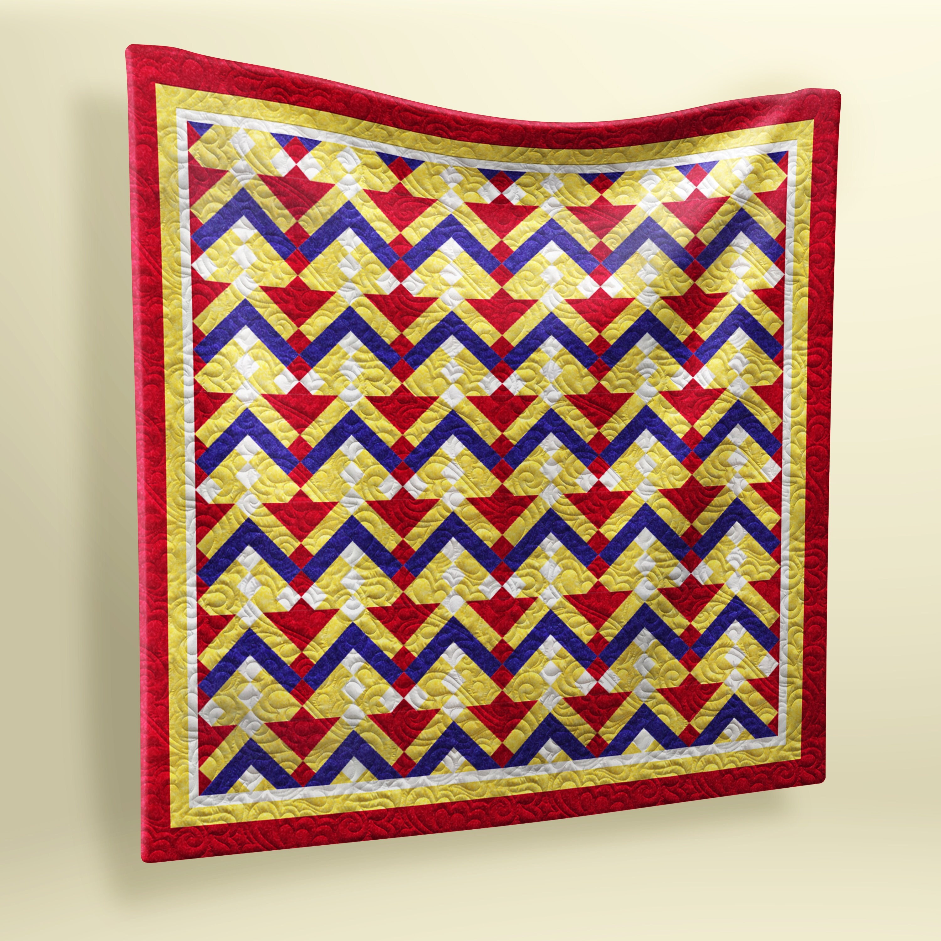 Goblet Union Quilt Block PDF Pattern With Video Tutorial 16, 18, 20, 22 ...