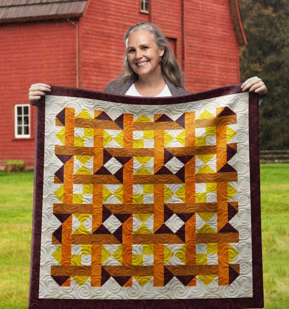 Woven Nine Patch Wall Quilt PDF Pattern With Video Tutorial - Etsy