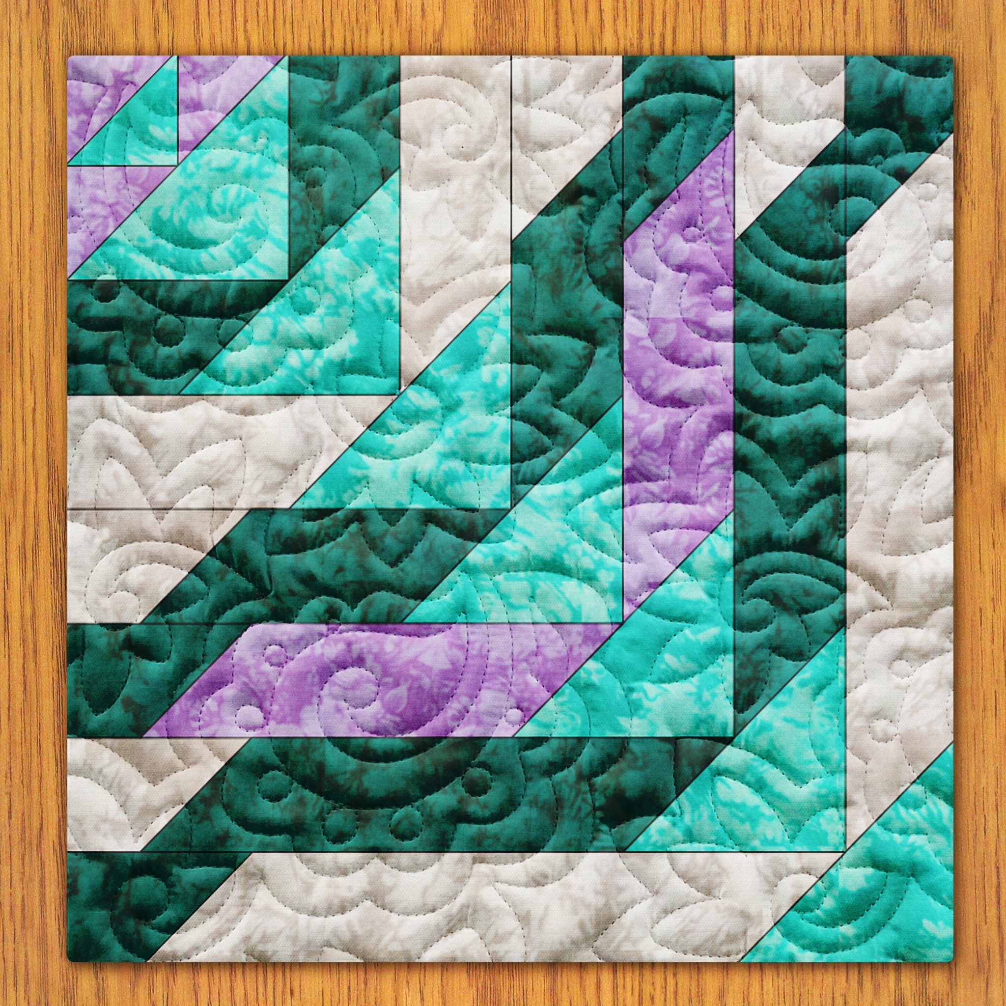 Festive Ribbons Quilt Block PDF Pattern With Video Tutorial 6, 8, 10