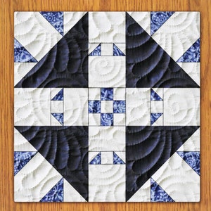 Travertine Tiles Quilt Block PDF Pattern With Video Tutorial || 16, 18, 20, 22, and 24 Inch Size Versions Included