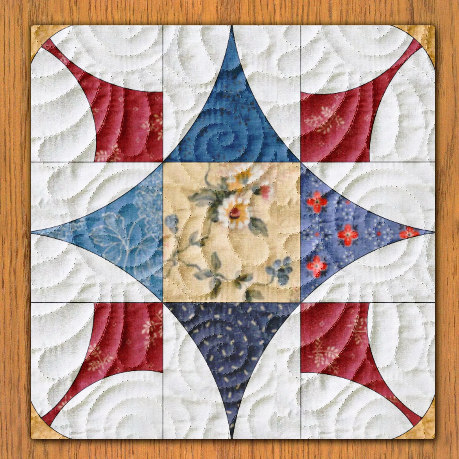 Attic Window Block Pattern Attic Windows Quilt Block PDF Pattern With Video Tutorial || 16, 18, 20 ...
