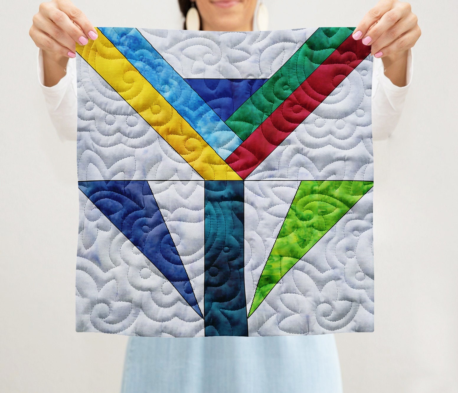 Honeysuckle Quilt Block PDF Pattern With Video Tutorial 6, 8, 10, 12