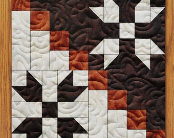 Mini Stars and Stripes Quilt Block PDF Pattern With Video Tutorial || 16, 18, 20, 22, and 24 Inch Size Versions Included