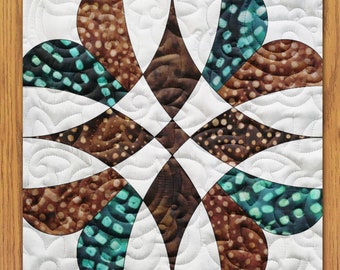 Garden Starlets Quilt Block PDF Pattern With Video Tutorial || 16, 18, 20, 22, and 24 Inch Size Versions Included