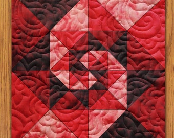 Whirlwind Waves Quilt Block PDF Pattern With Video Tutorial || 16, 18, 20, 22, and 24 Inch Size Versions Included