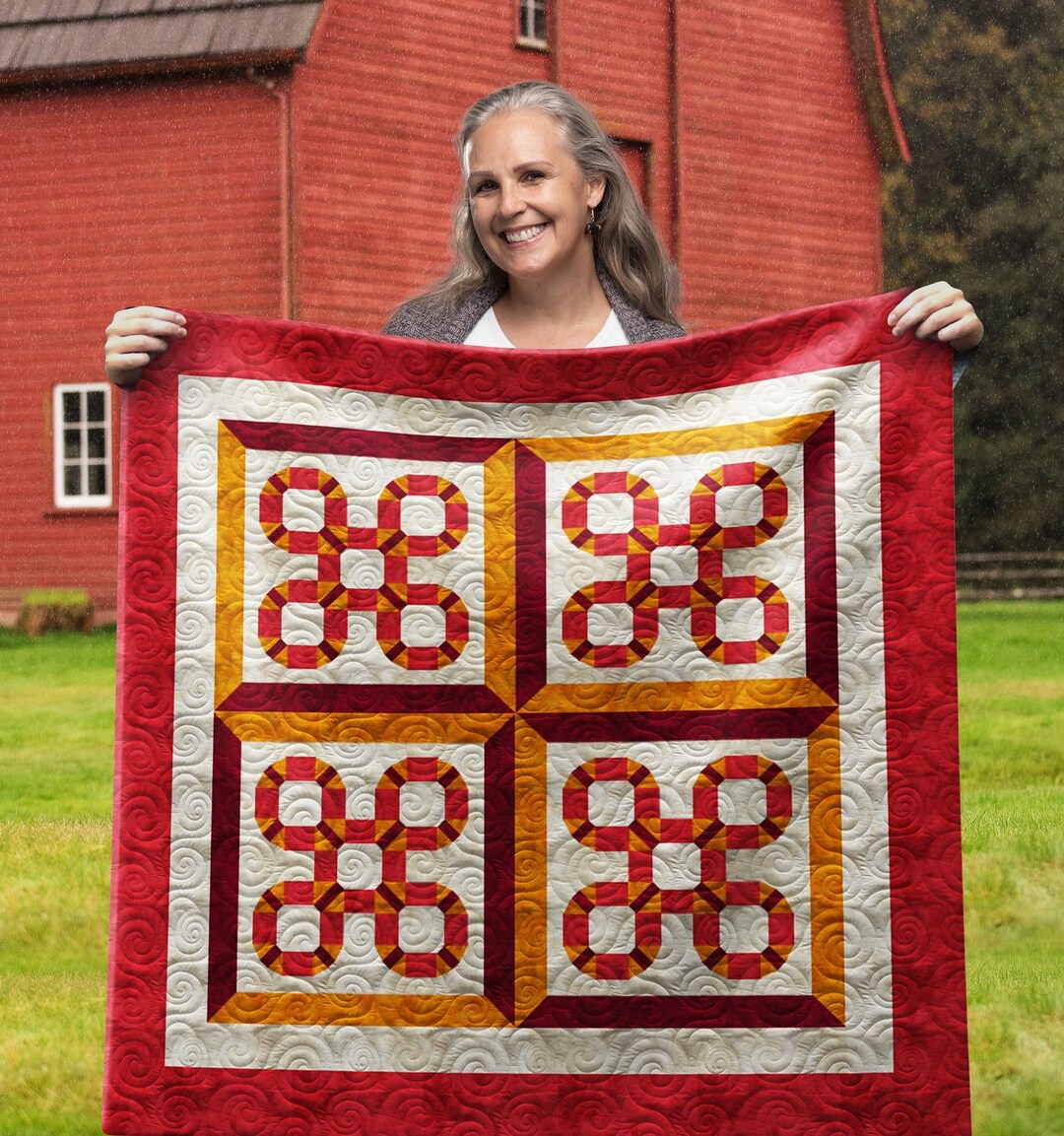 Quilt Pattern Rattlesnake King Snake Wall Quilt PDF Pattern With Video Tutorial || 40x40 Inches ...