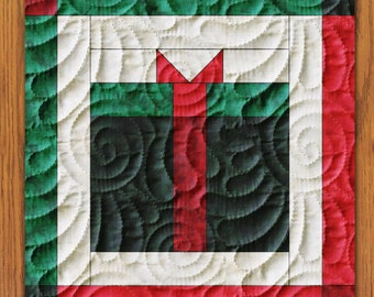 Gift Box Quilt Block PDF Pattern With Video Tutorial || 6, 8, 10, 12, and 14 Inch Size Versions Included