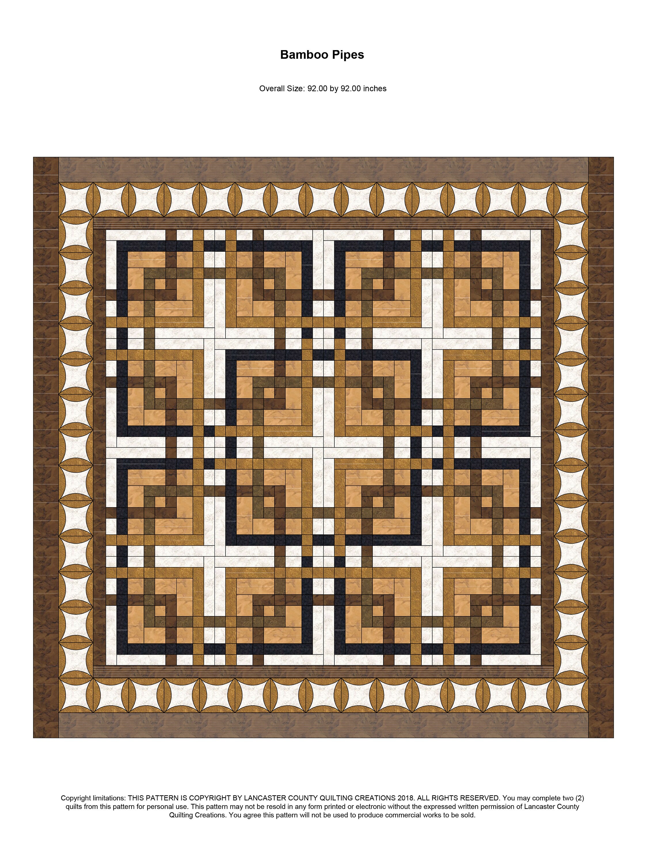 Bamboo Pipes Pattern Patchwork 492 - Etsy