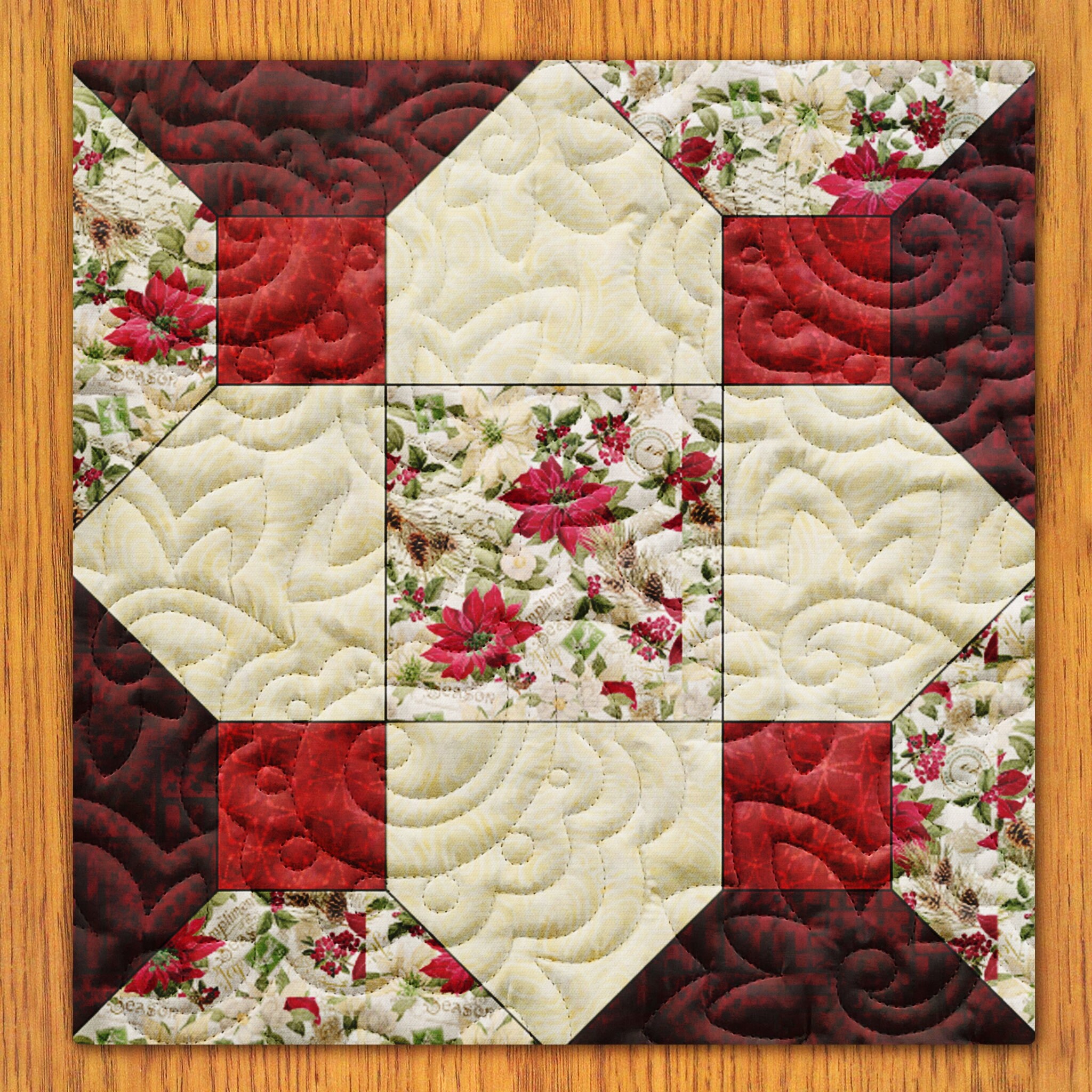 Marquise Crosses Quilt Block PDF Pattern With Video Tutorial 6, 8, 10