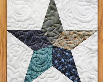 Twinkling Star Quilt Block PDF Pattern With Video Tutorial || 6, 8, 10, 12, and 14 Inch Size Versions Included