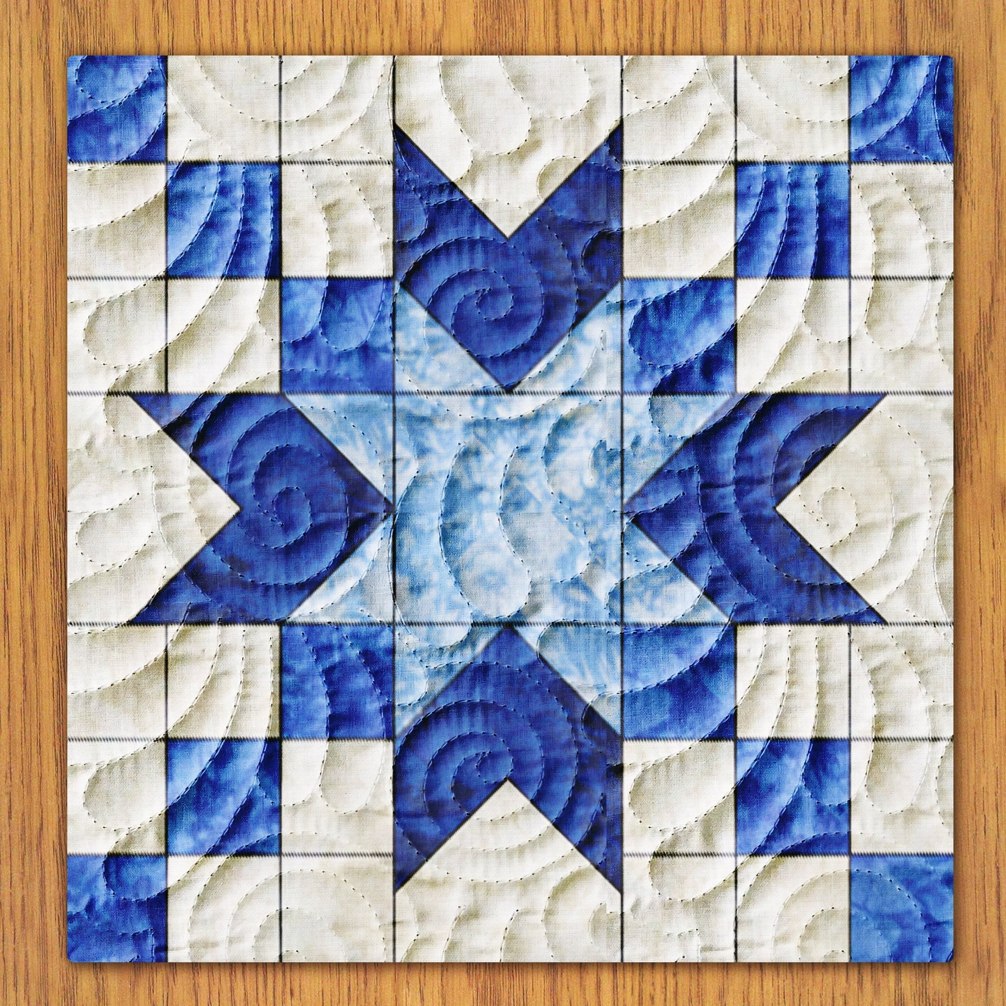 Chained Stars Quilt Block PDF Pattern With Video Tutorial