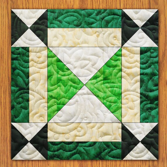 Hour Glass Quilt Block PDF Pattern With Video Tutorial 16 Etsy