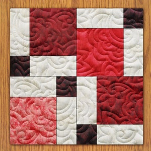 Fading Nine Patch Quilt Block PDF Pattern With Video Tutorial || 6, 8, 10, 12, and 14 Inch Size Versions Included