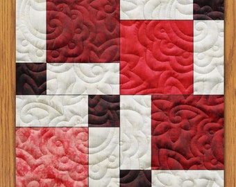Fading Nine Patch Quilt Block PDF Pattern With Video Tutorial || 6, 8, 10, 12, and 14 Inch Size Versions Included
