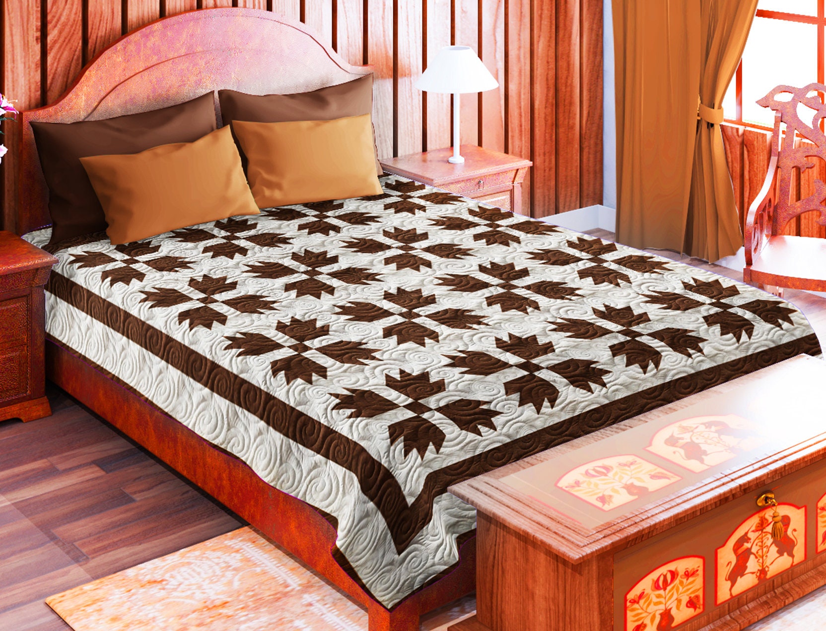 Bear Paw Pattern Patchwork #157