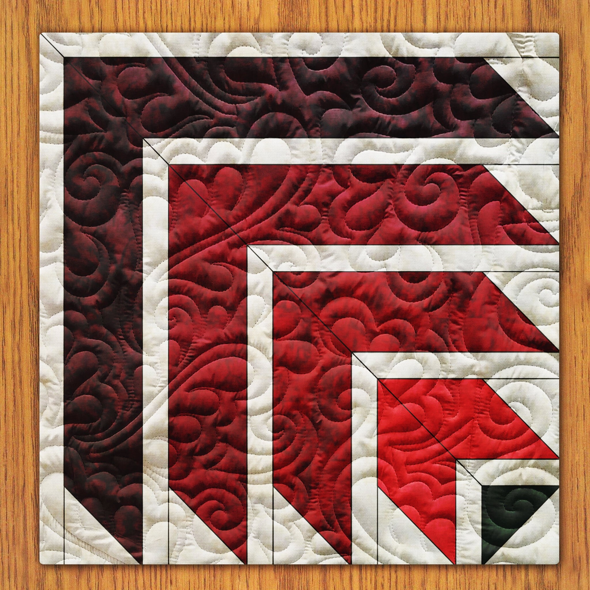 Maze Cube Quilt Block PDF Pattern With Video Tutorial || 16