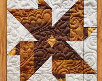 Eight Sided Pinwheel Quilt Block PDF Pattern With Video Tutorial || 6, 8, 10, 12, and 14 Inch Size Versions Included