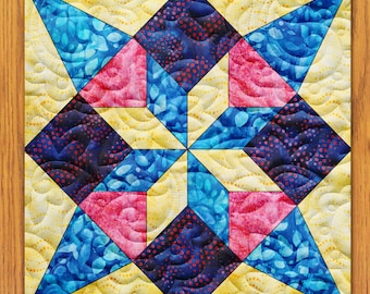 Ohio Star Box Variation Quilt Block PDF Pattern With Video Tutorial || 16, 18, 20, 22, and 24 Inch Size Versions Included