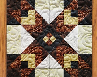 Linking Boxes Quilt Block PDF Pattern With Video Tutorial || 6, 8, 10, 12, and 14 Inch Size Versions Included