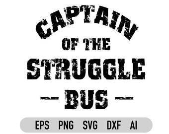 Kapitän des Kampf-Bus PNG, SVG, für Cricut, Silhouette, Sublimationsdesign, Muttertag, Dxf, Png, Eps, Ai, Instant Download