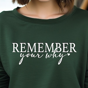 Remember Your Why Svg, Png, Inspirational Quotes Svg, Motivation Svg, Inspirational Saying Svg, File for Cricut, Pdf, Dxf, Vector