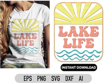 See Leben SVG, PNG, Sommer Shirt, Sonnenuntergang Png, SVG-Datei für Cricut, Silhouette, Sublimation Png, Sommer SVG, Sommer Png, digitaler Download