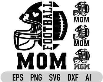 Football Mom Svg, Png, Eps, Dxf, Football Mom Life Svg, Football Mom Shirt Svg,Football Mama Svg, Football Shirt Svg, BUNDLE, Commercial Use