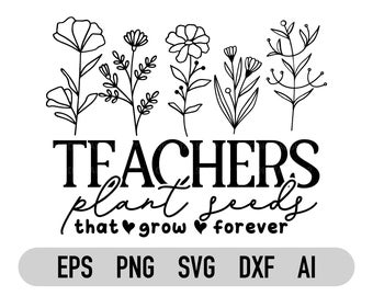 Lehrer Pflanzensamen, die für immer wachsen - Lehrer Blume - Lehrer Shirt - Lehrer