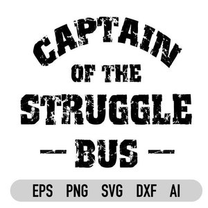 Capitaine du bus de lutte PNG, SVG, pour Cricut, Silhouette, design par sublimation, fête des mères, Dxf, Png, Eps, Ai, téléchargement immédiat