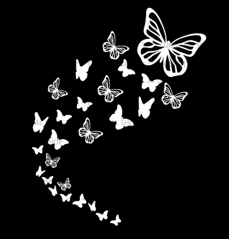 Flying Butterflies Svg Png Cricut Silhoutte Butterfly Svg Etsy
