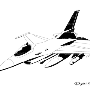 Fighter Jet Svg, Fighter Jet Png, Svg File for Cricut, Silhouette, Cut File, Eps, Ai, Instant Download
